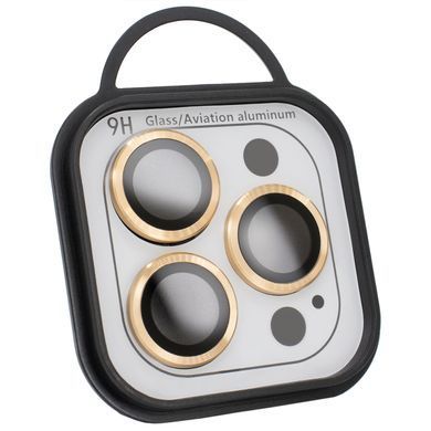 Защитное стекло Metal Classic на камеру для iPhone 17 PRO | 17 PRO MAX Gold