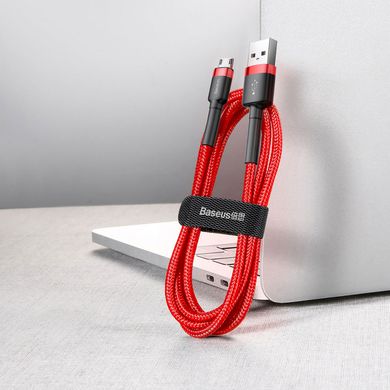 Кабель Baseus Cafule Micro-USB 2.4A (1m) Red/Black купити