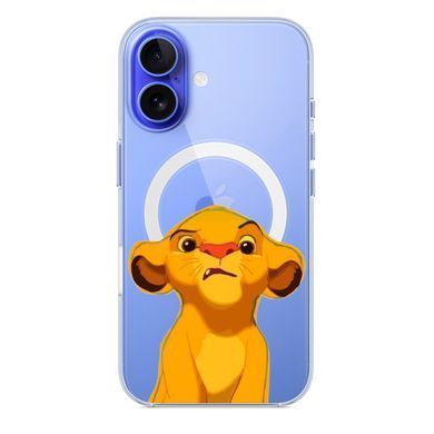 Чохол прозорий Print Lion King with MagSafe для iPhone 17 Air Simba Evil