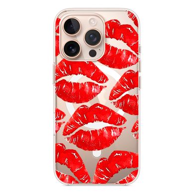 Чохол прозорий Print Love Kiss with MagSafe для iPhone 16 PRO MAX Lips - ash-mobile.com.ua - фото 4