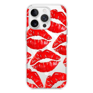 Чохол прозорий Print Love Kiss with MagSafe для iPhone 16 PRO MAX Lips - ash-mobile.com.ua - фото 2