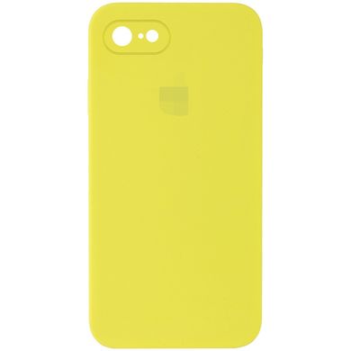 Чехол Silicone Case FULL+Camera Square для iPhone 7 | 8 | SE 2 | SE 3 Yellow купить
