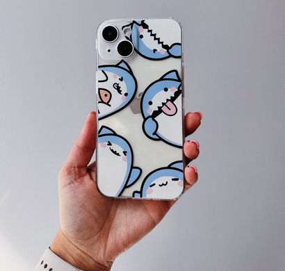 Чохол прозорий Print Shark для iPhone 6 Plus | 6s Plus Shark More купити