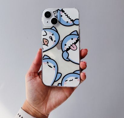 Чохол прозорий Print Shark для iPhone 6 Plus | 6s Plus Shark More - ash-mobile.com.ua - фото 3