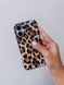 Чохол Leopard spots для iPhone 16 PRO Brown