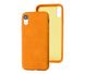 Чохол Leather Crocodile Сase для iPhone XR Orange