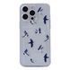 Чехол прозрачный с карманом ASH PRINT для iPhone 12 MINI Swallows - ash-mobile.com.ua - фото 1