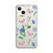 Чехол прозрачный Print Butterfly для iPhone 15 Plus Pink