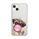 Чехол прозрачный Print Dogs для iPhone 15 Plus Pug Gum