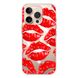 Чохол прозорий Print Love Kiss with MagSafe для iPhone 16 PRO MAX Lips