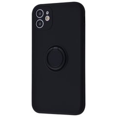 Чохол Silicone Case Full Camera Ring для iPhone 12 Black купити
