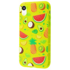Чехол Summer Time Case для iPhone XR Yellow/Fruits купить