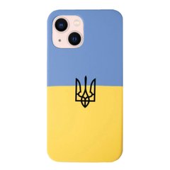 Чехол Silicone Patriot Case для iPhone 13 Blue/Yellow