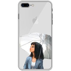 Чохол прозорий Print AUTUMN для iPhone 7 Plus | 8 Plus Girl White Umbrella купити