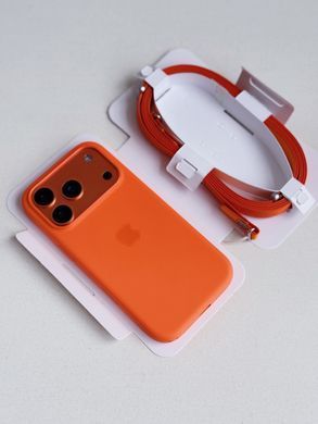 Чохол Silicone Case with MagSafe OEM для iPhone 17 PRO MAX Black
