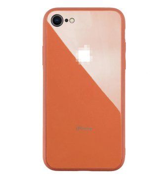 Чохол Glass Pastel Case для iPhone 7 | 8 | SE 2 | SE 3 Peach - ash-mobile.com.ua - фото 1