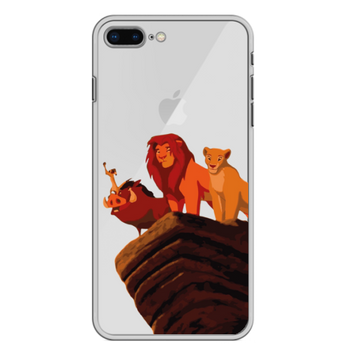 Чохол прозорий Print Lion King для iPhone 7 Plus | 8 Plus Family - ash-mobile.com.ua - фото 1