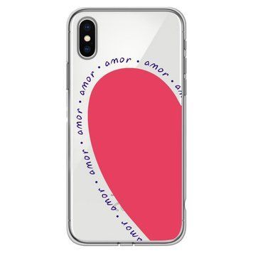 Чохол прозорий Print Mood swings для iPhone X | XS Heart Amor - ash-mobile.com.ua - фото 1