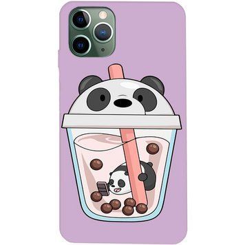 Чехол Wave Print Case для iPhone 12 | 12 PRO Purple Panda Coctail - ash-mobile.com.ua - фото 1