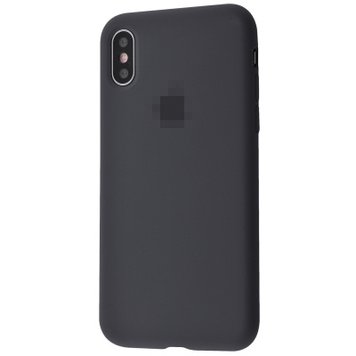 Чохол Silicone Case Full для iPhone XS MAX Charcoal Grey - ash-mobile.com.ua - фото 1