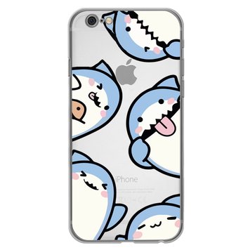 Чохол прозорий Print Shark для iPhone 6 Plus | 6s Plus Shark More - ash-mobile.com.ua - фото 1