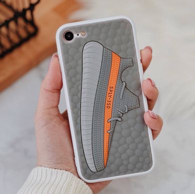 Чехол Sneakers Brand Case (TPU) для iPhone 7 | 8 | SE 2 | SE 3 Кроссовок Gray купить