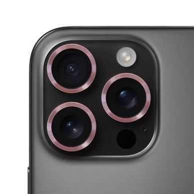 Захисне скло Metal Classic на камеру для iPhone 16 PRO | 16 PRO MAX Rose Gold - ash-mobile.com.ua - фото 4