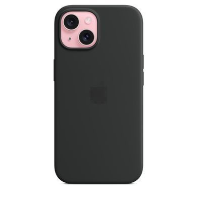 Чехол Silicone Case Full OEM+MagSafe для iPhone 15 Black - ash-mobile.com.ua - фото 2
