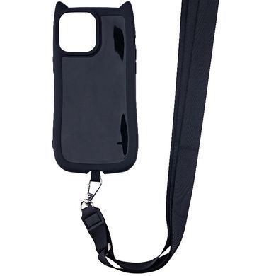 Чехол Cat with Straps для iPhone 16e | 17e Black - ash-mobile.com.ua - фото 2