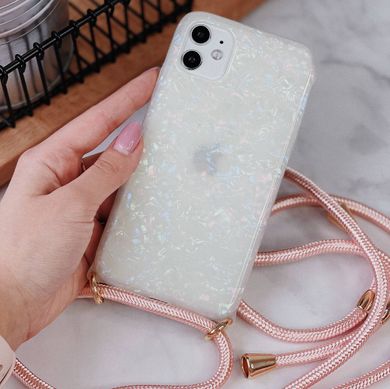 Чохол Confetti Jelly Case на шнурку для iPhone 12 PRO MAX White - ash-mobile.com.ua - фото 3