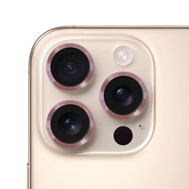 Захисне скло Metal Classic на камеру для iPhone 16 PRO | 16 PRO MAX Rose Gold - ash-mobile.com.ua - фото 3