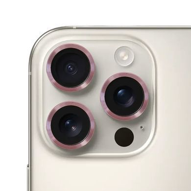 Захисне скло Metal Classic на камеру для iPhone 16 PRO | 16 PRO MAX Rose Gold - ash-mobile.com.ua - фото 2