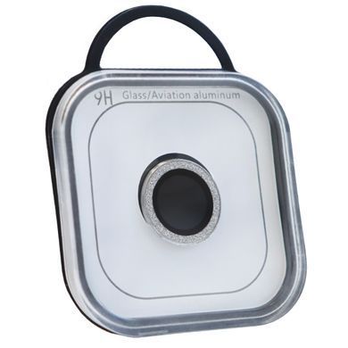 Защитное стекло на камеру Diamonds Lens для iPhone 17 Air Silver