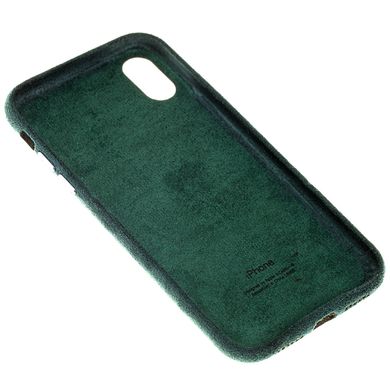 Чохол Alcantara Full для iPhone XS MAX Forest Green купити