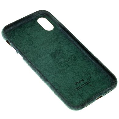 Чохол Alcantara Full для iPhone XS MAX Forest Green - ash-mobile.com.ua - фото 2