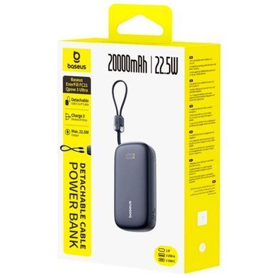 Портативна Батарея Baseus EnerFill Qpow 3 Ultra 22.5W 20000mAh Black - ash-mobile.com.ua - фото 3