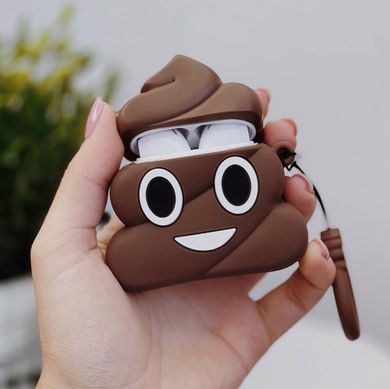 Чехол 3D для AirPods 3 Brown Shit - ash-mobile.com.ua - фото 2