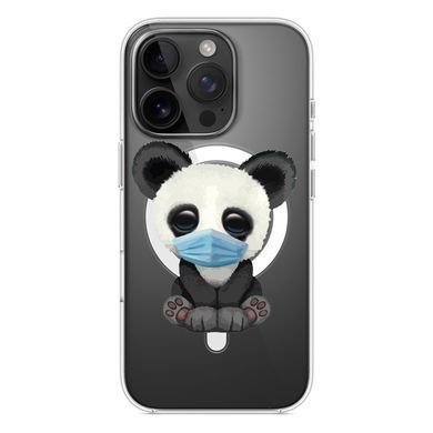 Чохол прозорий Print Animals with MagSafe для iPhone 17 PRO Panda