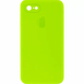 Чехол Silicone Case FULL+Camera Square для iPhone 7 | 8 | SE 2 | SE 3 Party Green купить