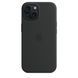 Чехол Silicone Case Full OEM+MagSafe для iPhone 15 Black