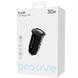 Автомобильное ЗУ Proove Flash 30W (Type-C + USB) Black