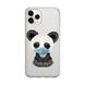 Чехол прозрачный Print Animals для iPhone 15 PRO MAX Panda - ash-mobile.com.ua - фото 1