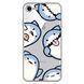 Чохол прозорий Print Shark для iPhone 16e | 17e Shark More