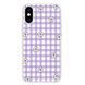 Чохол прозорий Print Flower Color with MagSafe для iPhone X | XS Flower Purple - ash-mobile.com.ua - фото 1