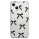 Чехол прозрачный Print Mood swings для iPhone 14 Bow Black - ash-mobile.com.ua - фото 1