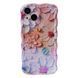 Чехол гальванический с 3D эффектом для iPhone 14 Pink - ash-mobile.com.ua - фото 1