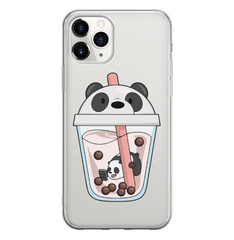 Чехол прозрачный Print SUMMER для iPhone 15 PRO MAX Panda Сocktail