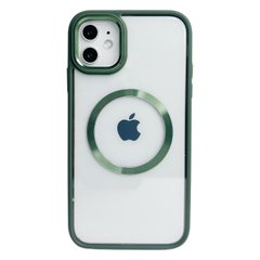 Чохол Matte Frame MagSafe для iPhone 11 Green купити