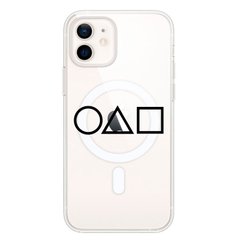 Чехол прозрачный Print SQUID GAME with MagSafe для iPhone 12 MINI Game купить