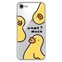 Чехол прозрачный Print Duck для iPhone 7 | 8 | SE 2 | SE 3 Duck What? купить
